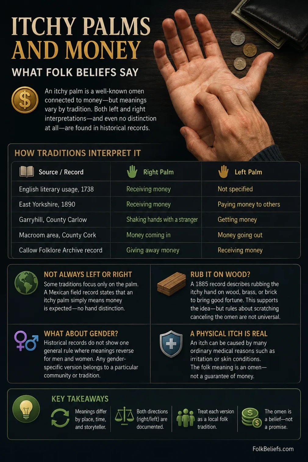 Itchy palm superstitions